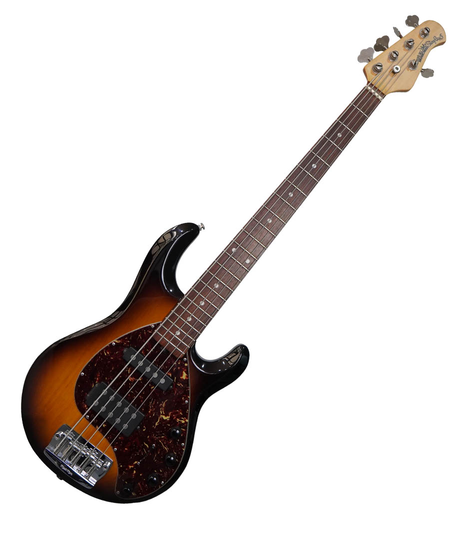 Ernie Ball StingRay 5 String Tobacco Burst Bass Guitar